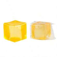 8-Color Crystal Jelly Cube Set - Transparent Soft Bouncy Toys, Containing Bubbles, Stress Relief Function, And Suitable Desk Decor For Teenagers - Multicolor - View 6