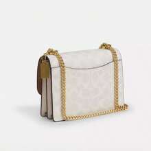 Coach Women's Mini Klare Chain Crossbody Bag - Tanda Tangan Putih - View 6
