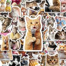 Juego de 100 piezas de pegatinas de animales lindos, pegatinas de vinilo impermeables para diarios, álbumes de fotos, portátiles, botellas de agua, pegatinas de gatos, perros y mascotas lindas adecuadas para niños, adolescentes, adultos y amantes de los animales - Multicolor - Ver 11