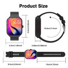 260mAh Full Touch High-Definition Fashionable Smart Watch With Wireless Calling (Dial, Answer), Abundant Watch Faces, Sports Monitoring, Message Notification, Multi-App Reminder, Compatible With Android And IOS Phones, Perfect Gift For Men - Multicolor - View 7