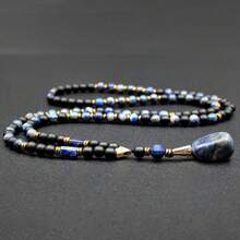 Fashionable  Neck Accessory, Super Cool Men's Celestite Pendant, Natural Stone Necklace - 1 - View 9