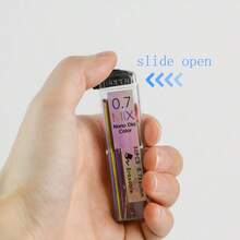 0.7mm Automatic Pencil Cartridge Set, Available In Multiple Colors, Compatible With 0.7mm Automatic Pencils. The Lead Core Is Not Prone To Breaking And Is Suitable For Students, Artists, And Enthusiasts Of Notebook Making For Their Precise Writing Tools. - Multicolor - View 5