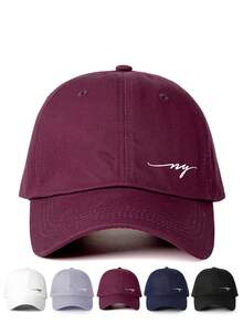 1pc Embroidered NY Washed Baseball Cap, Adjustable Outdoor Sun Protection Casual Hat Suitable For Spring/Autumn Travel Beach, Unisex Y2K Style Cap - Baseball Cap - View 21