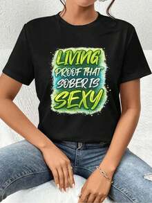 Women T-Shirts - Black - View 1