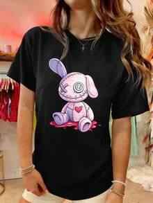 Women T-Shirts - Black - View 1