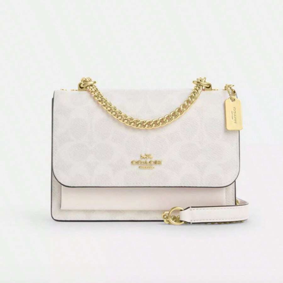 Coach Women's Mini Klare Chain Crossbody Bag - Tanda Tangan Putih - View 1