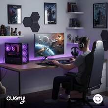 Monitor Curvo CUORY para PC Full HD 1080p| Gaming Alto Rendimiento con | Pantalla de PC Diseño Ultra Ligero (24 Pulgadas) - Ver 6