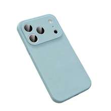 Funda protectora de teléfono suave con textura de terciopelo compatible con iPhone 11 12 13 14 Plus 15 15 Pro Max 16 16 Pro 16 Plus 17 17 Pro Max 17 Pro X XR XSMax - Far Peak Blue - Ver 5
