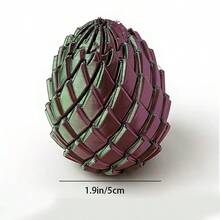 3D打印可变形扭曲龙蛋，可折叠可展开 - 彩色 - 查看 9