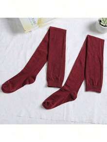 High Socks Long Stockings Tall Person Tights Highs Thigh High Sock Winter Autumn, Cozy - 黑色 - 查看 6