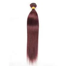 99j 14-30Inch Straight Human Hair Bundles Burgundy Red Brazilian Human Hair Extension Straight Weave Bundles - S99J - View 24