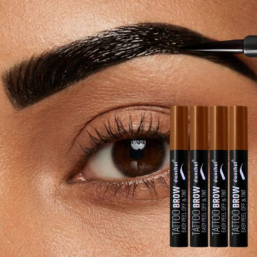 Tear-Off Eyebrow Tint, 3D Effect, Sweat-Proof, Quick Application, Natural Eyebrow Tint - Nhiều màu - Xem 1