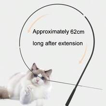 Cat Teaser Set, Realistic Bird Design, Retractable Handheld Teaser, Suitable For Kitten Hunting Training, Pet Toy, And Everyday Interaction Between Men And Women And Their Kittens,Dog Toy,Cat Toys,Cat Games - Multicolor - View 4