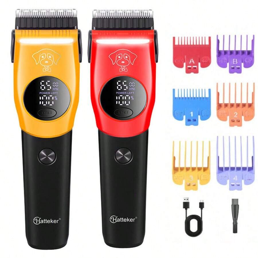 Hatteker 1pc Electric Pet Grooming Clipper, Large Dog & Cat Fur Trimmer, Pet Shop Dog Electric Shaver - View 1