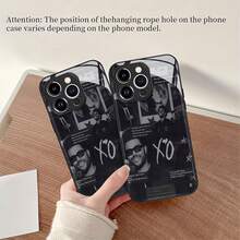 Funda para teléfono con diseño de estrellas, compatible con fundas  y Apple. Fabricada en TPU, ofrece protección contra golpes y caídas. Es un regalo excelente para amigos y familiares. Perfecta para amantes de la música y para quienes aprecian los diseños únicos. - Negro - Ver 6
