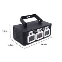 3-In-1 DJ Disco Stage Lighting With Remote Control, Sound Activated And DMX Control, Suitable For Stage Performance, Bar, KTV, Dancing, Party, Birthday, Atmosphere Creation And Wedding - 英規插(220-240V) - 查看 10