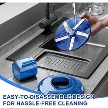 Garlic Peeler Machine, Multi-Purpose Grape Peeling Machine, USB Rechargeable, Automatic Peeler Garlic Peel Remover With 5 Blades, Portable Electric Peeler For Kitchen - mặc định - Xem 9