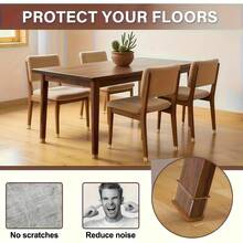 16-Piece Set Of Chair Leg Floor Protectors - Noise-Reducing And Anti-Slip Furniture Foot Pads, Suitable For Hardwood And Composite Flooring, Sofas, Tables, And Beds. Scratch-Resistant, Sofa Leg Protectors, Furniture Leg Protectors, Furniture Foot Protectors, Home Maintenance, Furniture Care, Durable, Suitable For Home Decorators And Apartment Renters. - M - View 1
