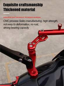 Motorcycle/Electric Bike Multifunctional Expansion Bracket, Universal Aluminum Alloy Expansion Bar, Motorcycle Modification Accessory, Modification Navigation Phone Holder, Multifunctional Handlebar Balance Bar, Suitable For Motorcycle And Electric Bike Modification, Add Phone Holder, Action Camera, External Lights, Hooks, Etc. - A - View 5