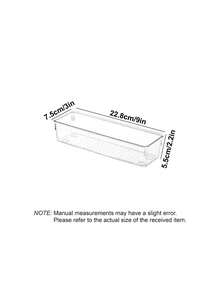 1pc/3pcs/4pcs/6pcs/8pcs/12pcs/16pcs Transparent Drawer Organizer Boxes, Suitable For Storing Teacups, Cutlery, Pens, Socks, Etc. Ideal For Kitchen, Bathroom, Bedroom Closet Storage, Home Organization Helper - Multicolor - View 11