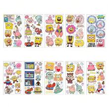 SpongeBob SquarePants 10 peças/1 peça Adesivos Divertidos e Fofos de Bob Esponja. Adesivos Adoráveis de Bob Esponja, Adesivos Decorativos Requintados do Filme de Animação, Adequados para Smartphones, Decorações de Sala Interna, Laptops, Recompensas de Sala de Aula, Garrafas de Água, Recheio de Sacolas de Festa, Cadernos, Para-choques, Skates - Multicolorido - Visão 5