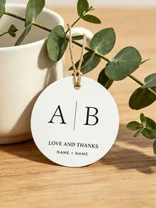 Personalized Customization Of Text, Circular Customization, Universal Blank Cards, Food, Gift Clothing, Clothing, Hang Tags, Labels, Certificates Of Conformity, Customized Logos - Multicolor - View 5