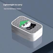 1pc Panda Infinity Push Plate Metal Stress Relief Toy, Office & Outdoor Stress Relief, Birthday/Holiday Gift - Multicolor - View 3