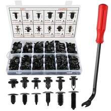 240pcs Car Plastic Push Pin Rivet Fasteners, Assortment Universal Retainer Clips Push Type Retainers Set In Case With Remover Tool - 240 PCS - View 1