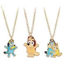 Bluey 1 chiếc vòng cổ hình Brui hoạt hình, phụ kiện anime, mặt dây chuyền hình giọt dầu Brui Bingo bằng hợp kim ớt. - Nhiều màu - Xem 6