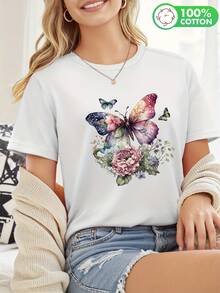 Women T-Shirts - [White] - View 12