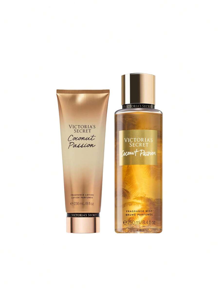 Victoria's Secret [مجموعة] غسول الجسم بعطر جوز الهند والشغف 236 مل + رذاذ الجسم 250 مل - Coconut Passion - مشاهدة 1