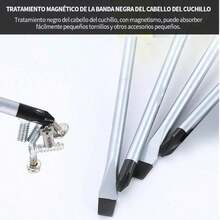10PCS Juego de Desarmadores-Destornilladores de Precisión Extraíble Profesional Magnética Kit de Herramientas de Reparación para Computadora Móvil Teléfono Inteligente Consola de Juegos - Negro - Ver 5