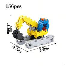 Xe hơi mini lắp ráp, đồ chơi STEM giáo dục tự lắp ghép 3D, trò chơi xếp hình sáng tạo, quà sinh nhật cho bé trai và bé gái từ 3 tuổi trở lên. - Nhiều màu - Xem 10
