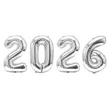 2026 Aluminum Foil Number Balloons, Suitable For Birthday Party, Graduation, New Year Holiday Decoration - Multicolor - View 18
