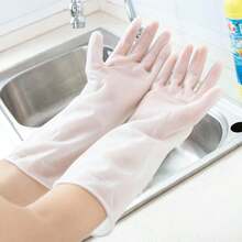 Durable Waterproof Cleaning Gloves, Tear-Resistant, Chemical-Resistant, Oil-Proof, Multi-Purpose Household Gloves - View 4