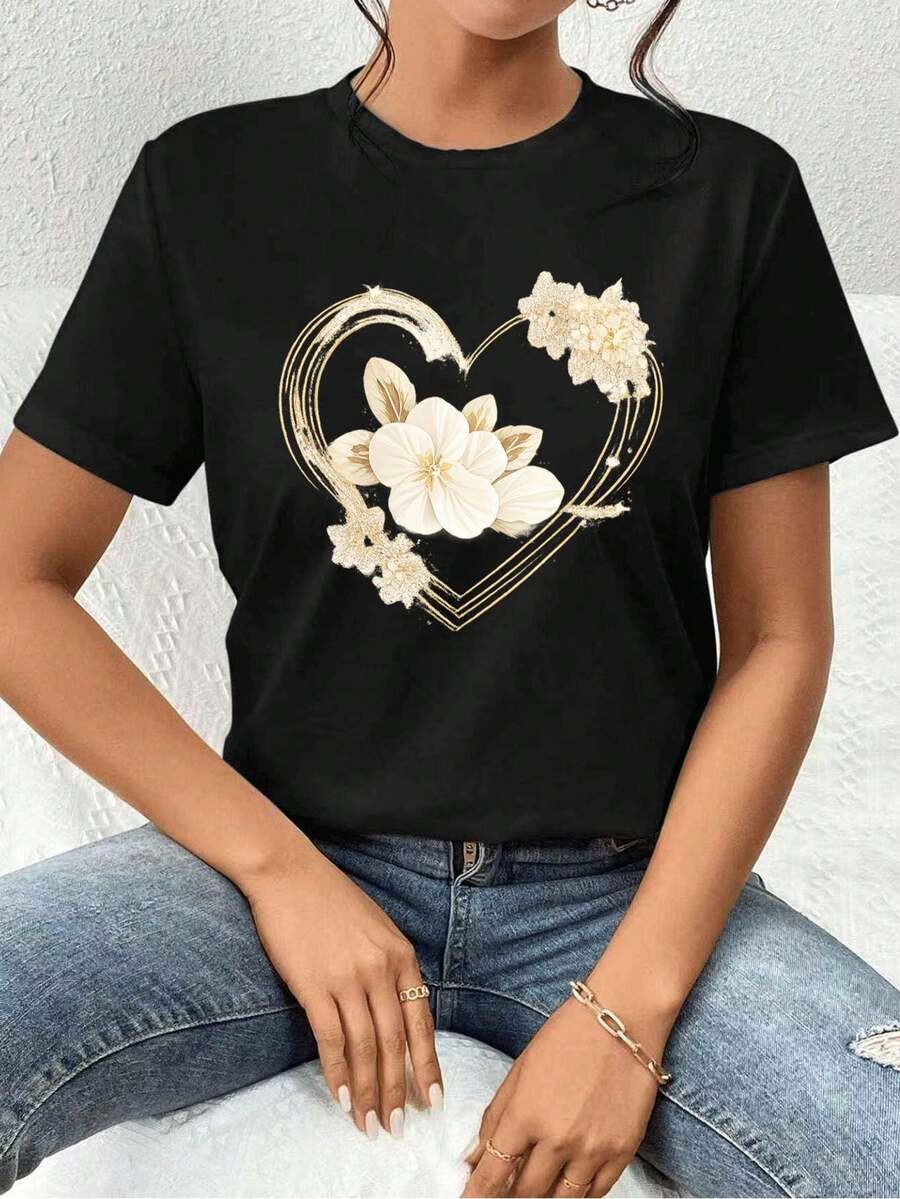Women T-Shirts - Black - View 1