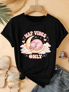 Women T-Shirts - Black - View 2