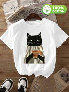 Women T-Shirts - [White] - View 6