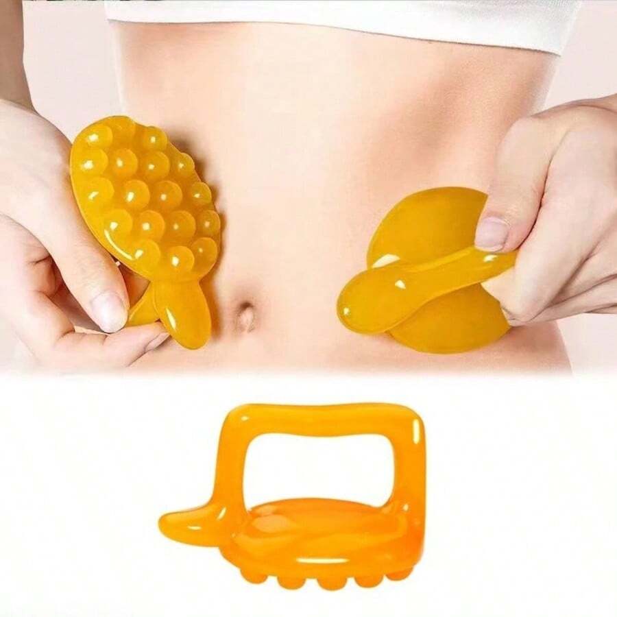 1/2支装传统穴位按摩棒，刮痧按摩工具，适用于肩颈、腰部、背部、腹部、腿部、足部和头部 - 均碼 - 查看 1