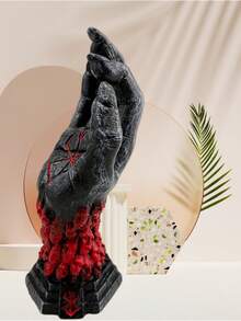 1pc Angry God's Hand Figurine, Explosive Details Desktop Home Decor, Demonic Hand Sculpture, Must-Have For Hardcore Manga Fans, Dark Aesthetic, High Fidelity Collectible Decoration For Halloween And Easter - Multicolor - View 8