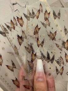 卡通趣味美甲贴纸,浮雕美甲贴纸,女士自粘美甲贴纸,5D浮雕效果,可爱有趣,精致主题,轻松DIY美甲装饰,节日礼物,派对风格贴纸,水杯手机装饰贴纸 - 彩色 - 查看 2