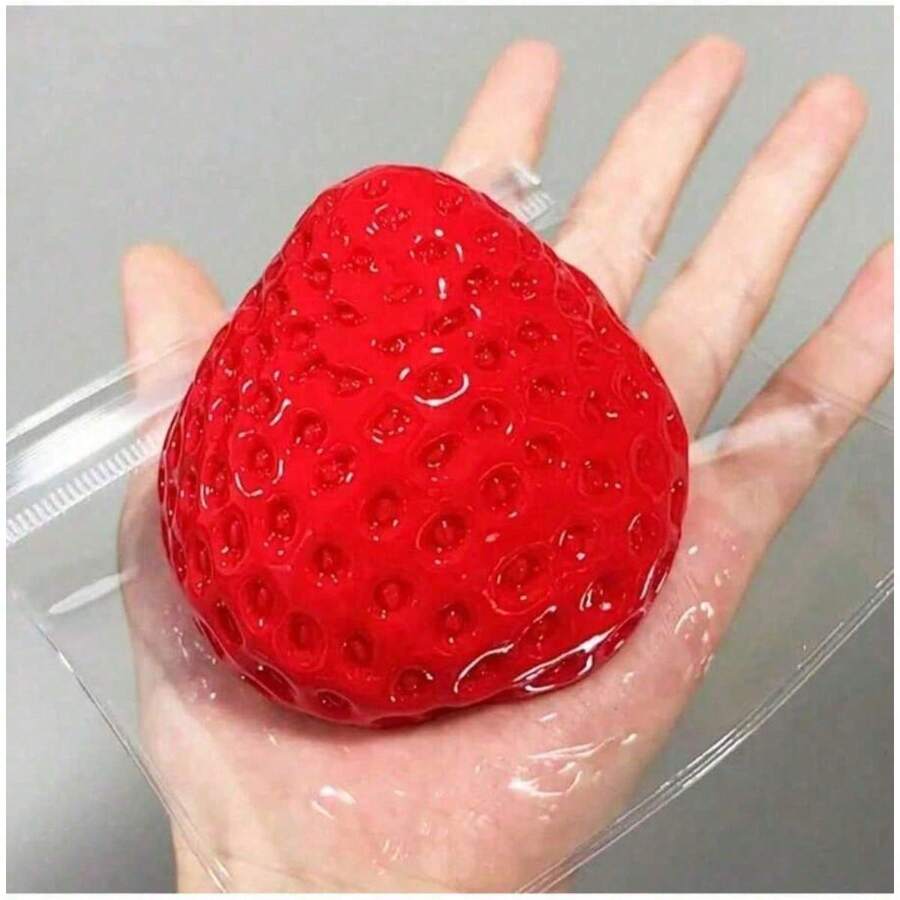 Random Style Squishy Toys, Squeeze Toys, Cute Cartoon Bun Toys, Mini Stress Relief Toys, Strawberry Squeeze Toys - như hình - Xem 1