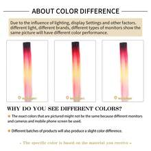 Colored Hair Extensions 22Inch Multi-Colors Straight Clip In Hair Extensions Rainbow Party Highlights Synthetic Hairpieces Nice Gift For Girls - Multicolor - View 7