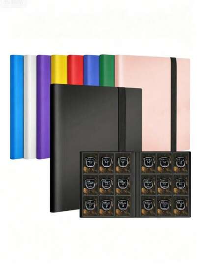 Album đựng thẻ 4/9/12 ngăn, bìa đựng thẻ sưu tập 160/360/480 ngăn, tập hồ sơ sưu tập chất lượng cao phù hợp với thẻ tiêu chuẩn, album sắp xếp bộ sưu tập tải từ bên hông, thẻ giao dịch, thẻ game và thẻ thể thao.