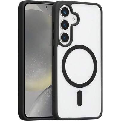 For Galaxy A57 A37 A56 A36 A26 A16 A06 A05 A15 A25 A35 A55 Transparent Magnetic Case Wireless Charging Shockproof Cover For Galaxy S26 Ultra S25 FE S24 S23 S22 Plus