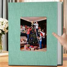 6-Inch 200-Pocket Large Capacity Rectangular Design, Suitable For Weddings, Homes, Travel And Other Memories, A Quality Choice To Record The Passage Of Time - 1PC - View 1