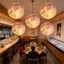 日式樱花纸灯笼，悬挂式传统日式灯笼，适用于日式寿司店、生日、家居、教堂、婚礼派对装饰、新年、万圣节、圣诞节、中国新年派对装饰（无需用电） - 櫻花燈籠 - 查看 9