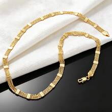 1pc Vintage Elegant 18K Gold Plated Tassel Chain Necklace 45-60cm, Bohemian Style Women's Daily, Party, Banquet, All Season Fashion Jewelry - Gold - View 7