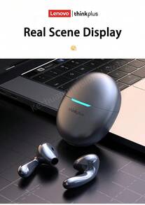 Lenovo LP48 Bluetooth Earphone HiFi Half In-ear Sports Earbuds Wireless Bluetooth Music Gaming Headsets Metallic Texture Original Lenovo Bluetooth Headphones - 查看 9