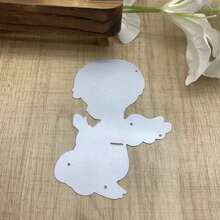 婴儿切割模具，熟睡婴儿金属切割模具，DIY剪贴簿艺术家金属切割模具模板，2026新款工艺切割压花卡片制作模板框架 - MC722 - 查看 5
